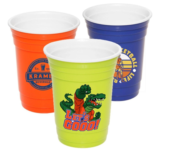 Reusable 16 oz Solo Style Stadium Cup with Custom Logo main image